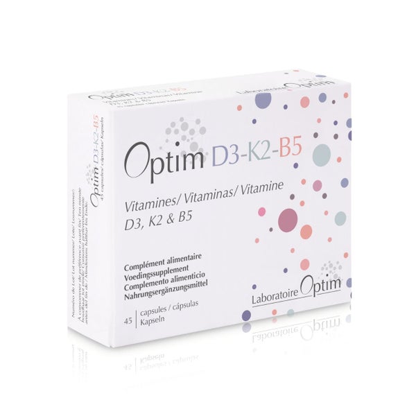 Optim D3-K2-B5 - Vitamine D3, K2 und B5 - 45 Kapseln 45 St