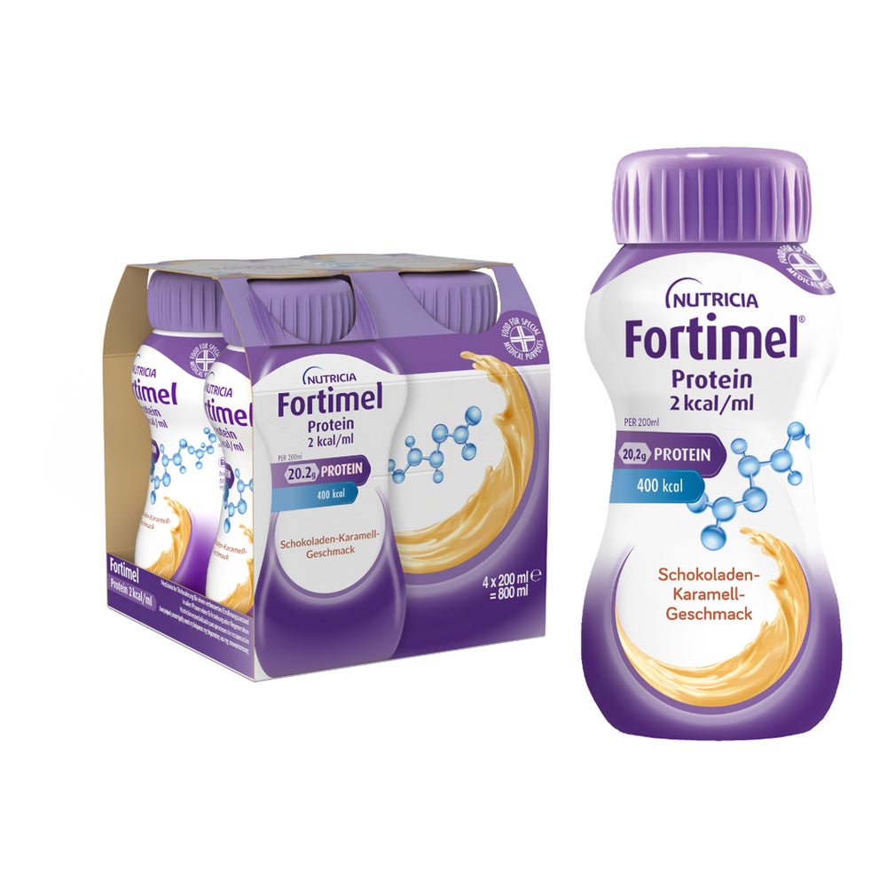 Fortimel Protein 2kcal chocolat caramel 4 fl 200 ml