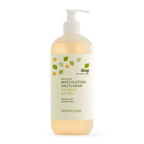 lenz - Baby Waschlotion Haut & Haar Sanddorn Kamille 500 ml
