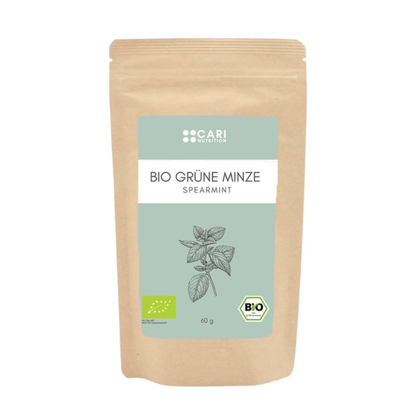 BIO Grüne Minze Tee - Spearmint, Krauseminze, Nana Minze bei PCOS, Hirsutismus