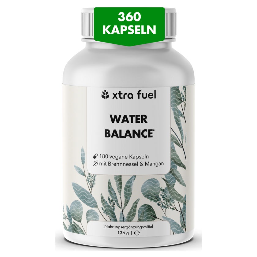 XTRA FUEL Water Balance - 5-in-1 Nährstoffkomplex mit Brennnessel, rotem Weinlaub & Rosskastanie 360 St