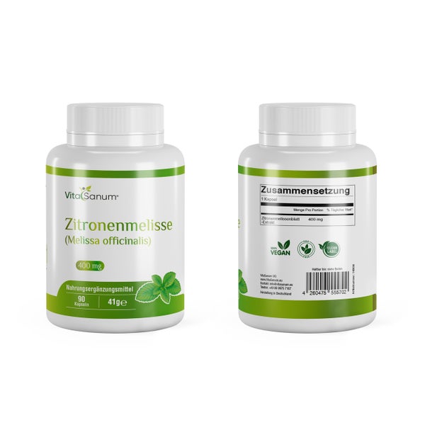 VitaSanum® - Zitronenmelisse (Melissa officinalis) 400 mg 90 Kapseln 90 St