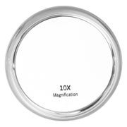 Spiegel 10-fach Vergrößerung, Ø 10 cm, 2 Saugnäpfe, Acryl 1 St