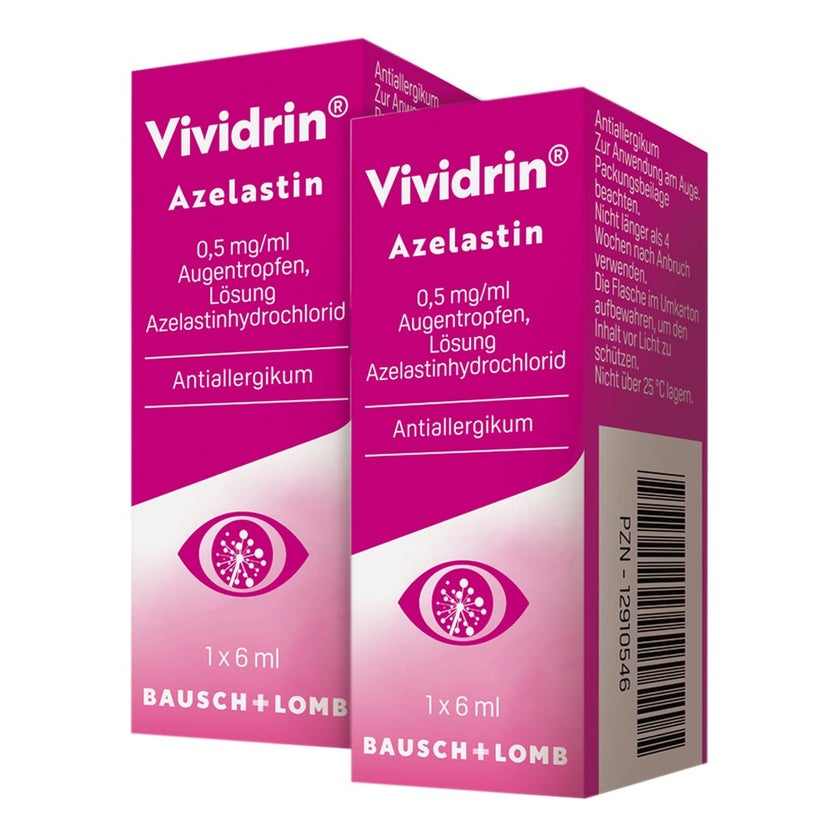 Vividrin® Azelastin Augentropfen Doppelpack 2X6 ml
