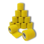 Produktabbildung: LisaCare latexfreie, kohäsiver Pflasterverband 5cm - Gelb 12 St