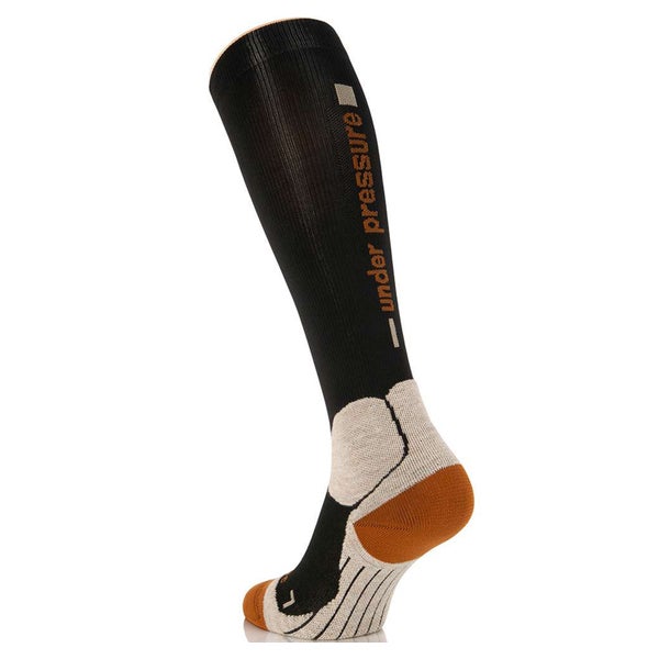 UNDER PRESSURE Trekking | Kompressionsstrumpf (1 Paar) 43-46 (Wade: 32-44cm) / braun 1 St