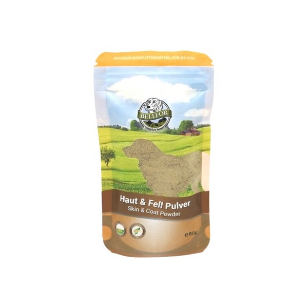 Bellfor Nahrungsergänzung für Hunde Haut und Fell Pulver 80g 80 g