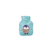 Produktabbildung: Wärmflasche Mini 0,2 l Veloursbezug eisblau Pinguin 1 St