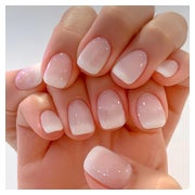 Press On Nails Kurz Eckig Acryl Soft Gel French 24 Stück Omb 1 St