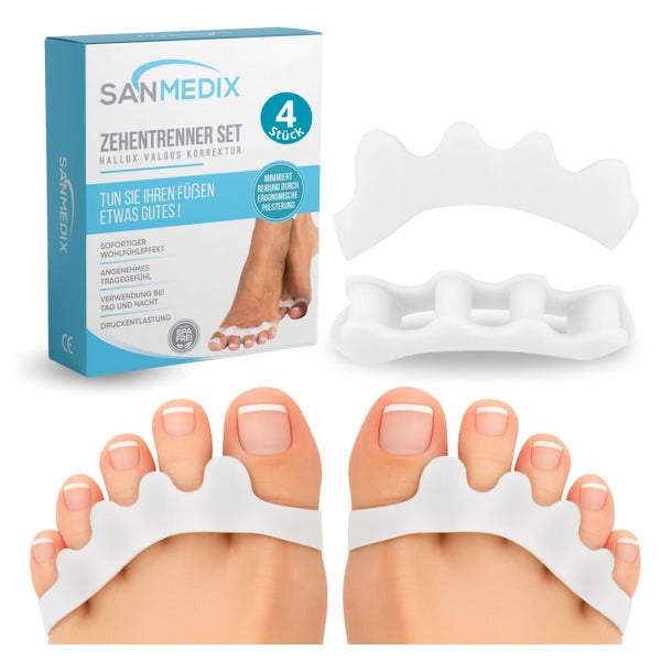 Sanmedix® Zehenspreizer für alle Zehen 4 St