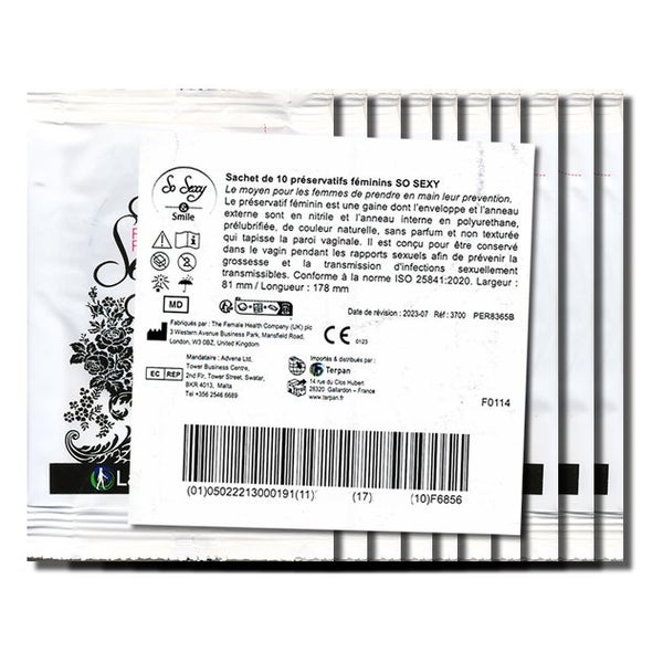 Femidom Frauenkondome 10er Pack – latexfrei & sicher (10 Kondome) 10 St