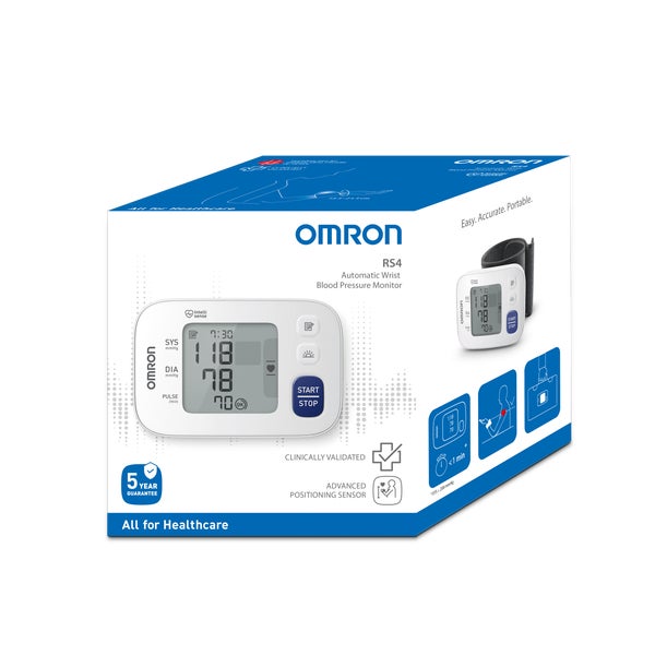 OMRON RS4 Automatisches Handgelenk-Blutdruckmessgerät 1 St