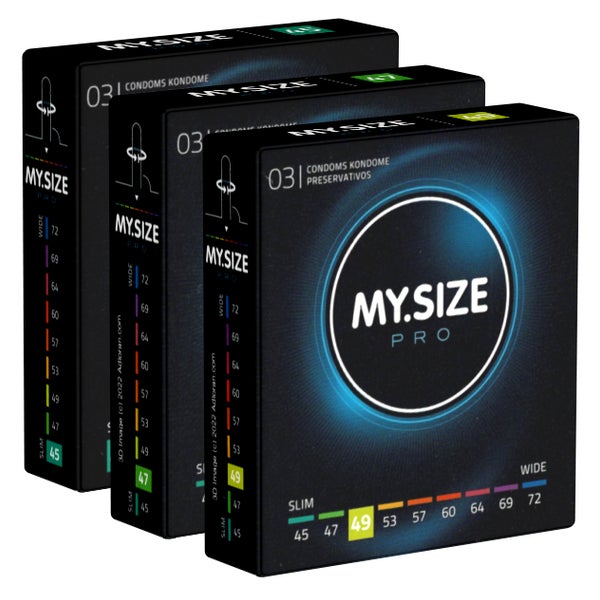 PRO «Probierset XS» Maßkondome, hypoallergen, 9 Stück (9 Kondome) 9 St