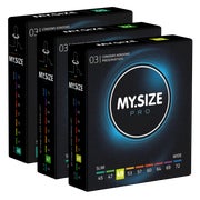 Produktabbildung: PRO «Probierset XS» Maßkondome, hypoallergen, 9 Stück (9 Kondome) 9 St