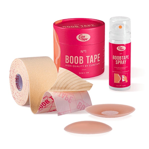 CureTape® - BoobTape No.1 Set und und Tape-Entfernungsspray. 5 m