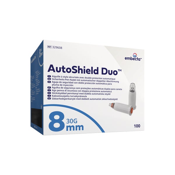 Autoshield Duo Sicherheits-pen-nadeln 8 Mm 100 St