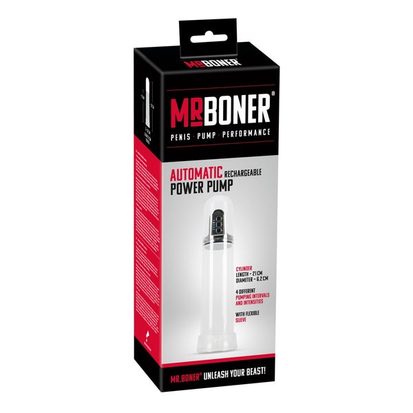 Mister Boner - Transparente Penispumpe Automatik 1 St