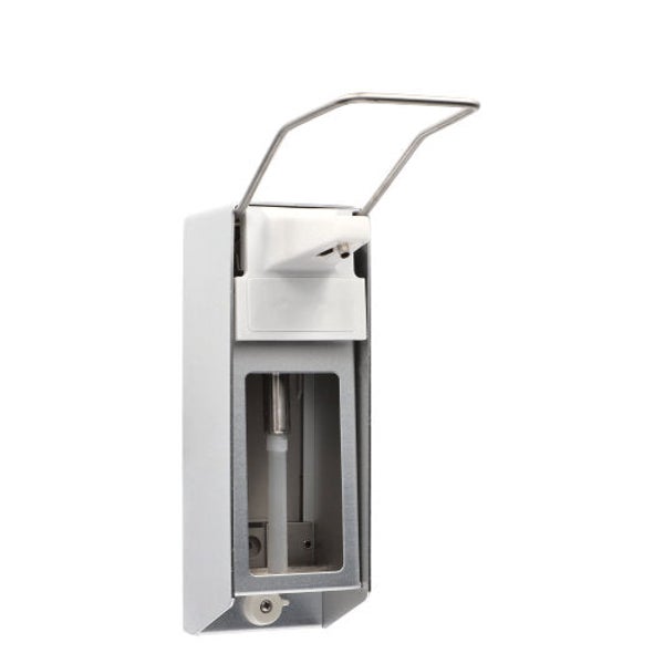 Medi-Inn Wandspender Aluminium, langer Armhebel, mit Verschlussblende, für 500 ml Euroflaschen 10 St