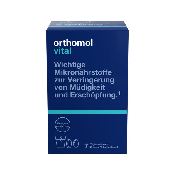 Orthomol Vital Granulat/Tablette/Kapseln Orange 7 St