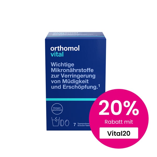 Orthomol Vital Granulat/Tablette/Kapseln Orange 7 St