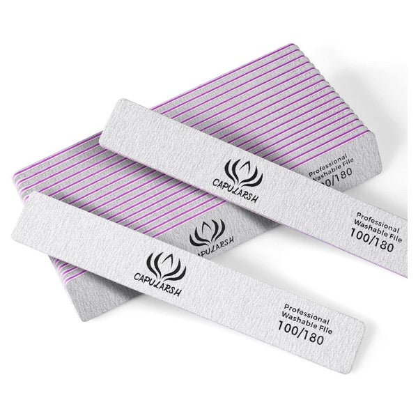 18 Nagelfeilen 100/180 Grit Doppelseitige Einweg für Gelnäge 1 St