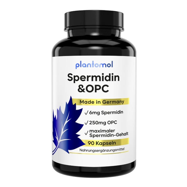 plantomol® Spermidin OPC - 6mg Spermidin Kapseln & 250mg OPC
