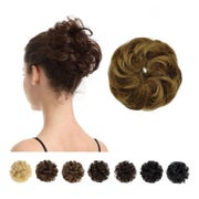 BARSDAR Echthaar Haargummi Hochsteckfrisuren Extensions 4P27 1 St