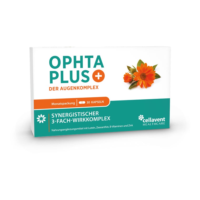 Natürliche Augenvitamine mit Lutein – Optha PLUS 30 St