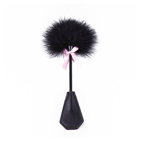 Mini Feather Tickler with Pink Ribbon Bowknot 1 St