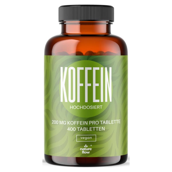 Koffeintabletten 200 mg - 400 Tabletten - Nature Flow 400 St