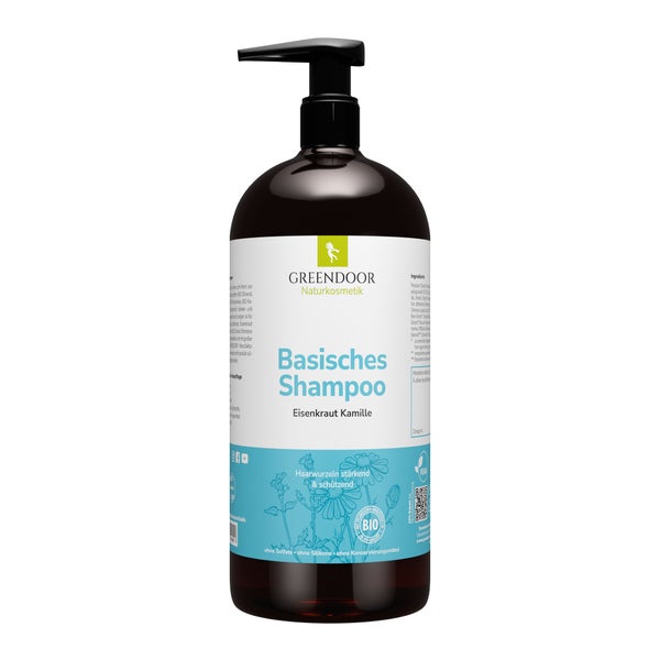 GREENDOOR Basisches Shampoo XL Eisenkraut Kamille 500 ml