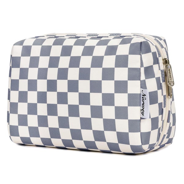 Kosmetiktasche Schminktasche Kulturbeutel Damen Gitter Graub 1 St