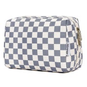 Kosmetiktasche Schminktasche Kulturbeutel Damen Gitter Graub 1 St