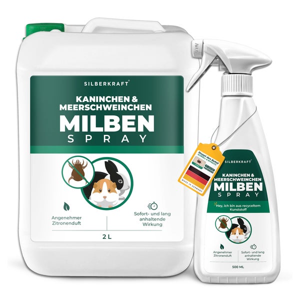 Milbenspray Meerschweinchen & Kaninchen 2 Liter + 500 ml 2500 ml