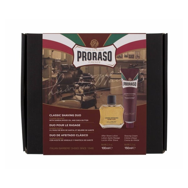 Proraso Pack Duo Barbas Duras Crema De Afeitar Loción 250ml 0,1 l