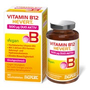 Vitamin B12 Hevert 500 µg Duo Aktiv Lutschtabl. 180 St
