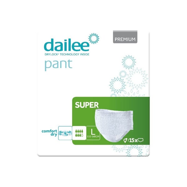 Dailee Inkontinenz Pants Super L, Windeln für Erwachsene 15 St