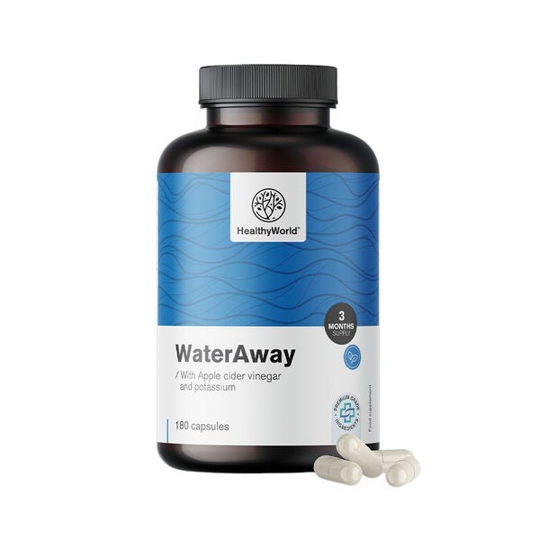 HealthyWorld WaterAway – Kapseln zur Entwässerung 180 St