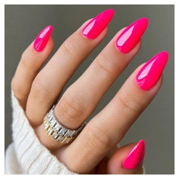 Künstliche Fingernägel 24 Mandel Stiletto Acryl Gel Damen Ro 1 St
