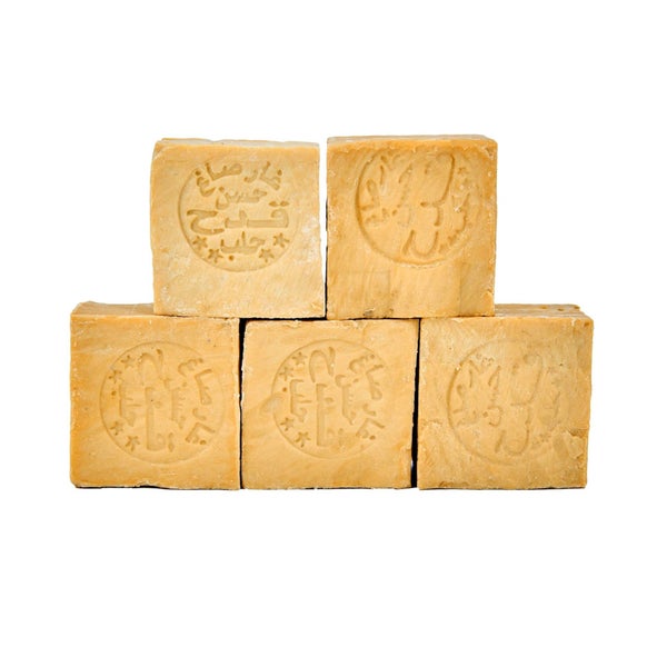5x Aleppo Seife 85% Olivenöl & 15% Lorbeeröl, Haarseife Körperseife Duschseife Alepposeife 5x200g 5x200 g