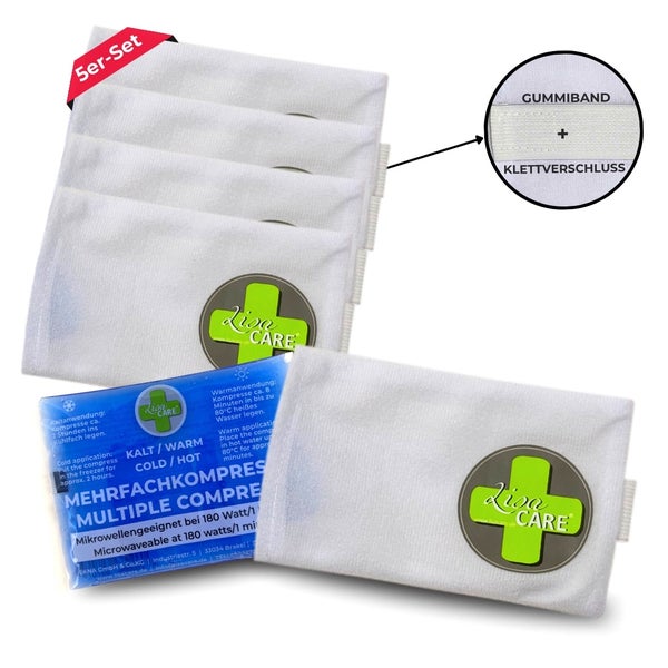 LisaCare Vlieshüllen für Kompressen - Klein 12cmx8,5cm 5 St