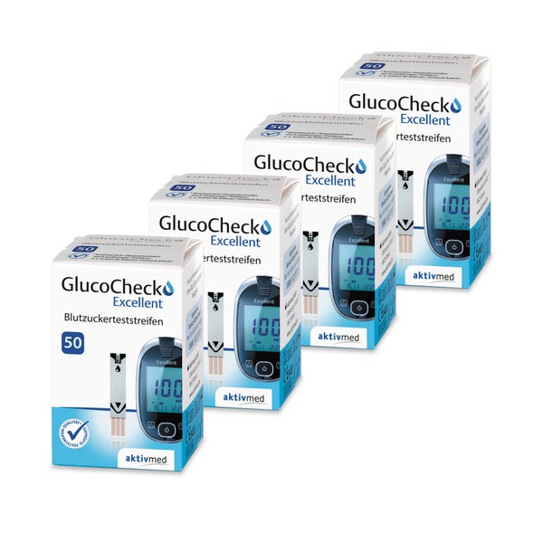 GlucoCheck Excellent Teststreifen (200 Stück) zur Diabetes-Kontrolle 200 St