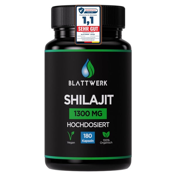 Blattwerk360 Shilajit Kapseln 1300mg hochdosiert 180 St