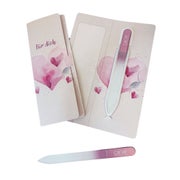 Glasnagelfeile rosa "Für dich" - Geschenkset 1 St