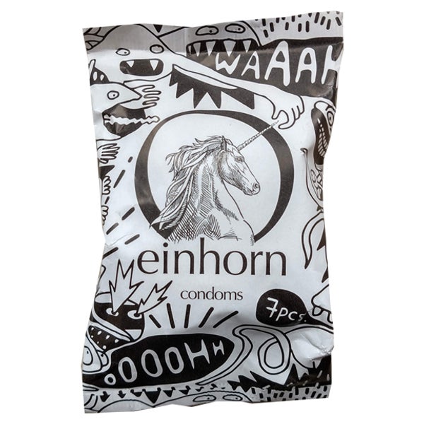 «Rückkehr der Spermamonster» - 7 vegane Kondome in Chipstüte (7 Kondome) 7 St