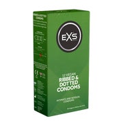 «Ribbed & Dotted» Kondome - 12er Pack, gerippt und genoppt (12 Kondome) 12 St