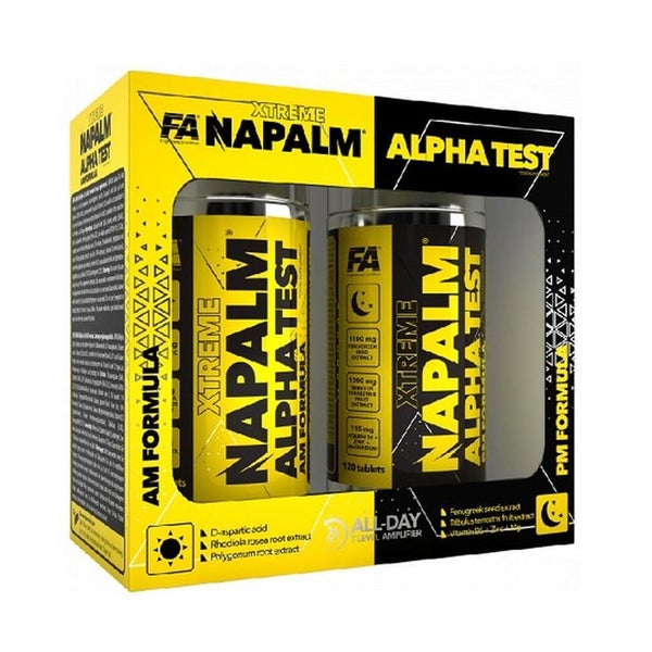 FA Nutrition NAPALM Alpha Test (AM PM Formula) 2x 120 Tabl. 120 St