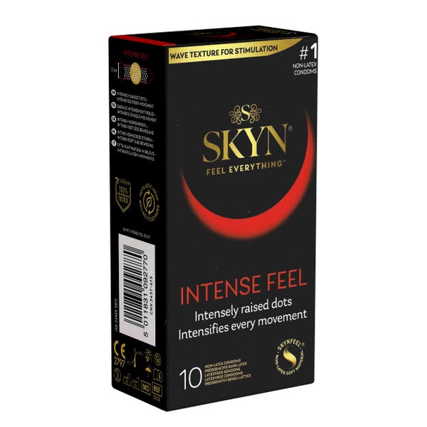 Intense Feel Kondome 10 Stück – latexfrei & genoppt (10 Kondome) 10 St