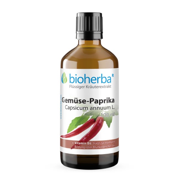 Bioherba Gemüse-Paprika Capsicum annuum L. Tropfen Tinktur 100 ml