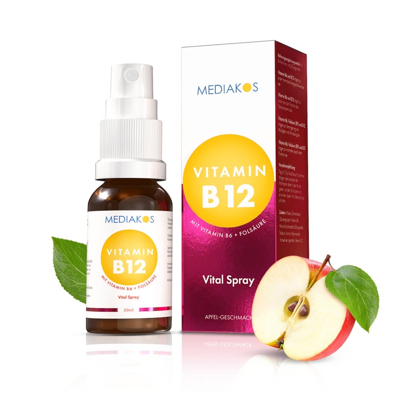 Mediakos® Vitamin B12 + B6 + Folsäure Vital Spray 20 ml